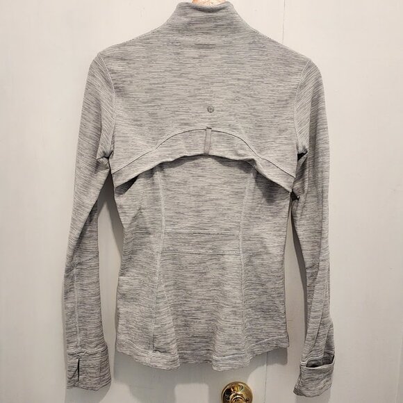 Lululemon Define Jacket Women's Size 6 Light Gray We Are From Space Pattern - Picture 7 of 13